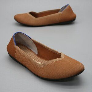 Rothy’s Ladies 9 The Flats Fawn Brown Rounded-toe Loafers Slip-on Shoes Ballet